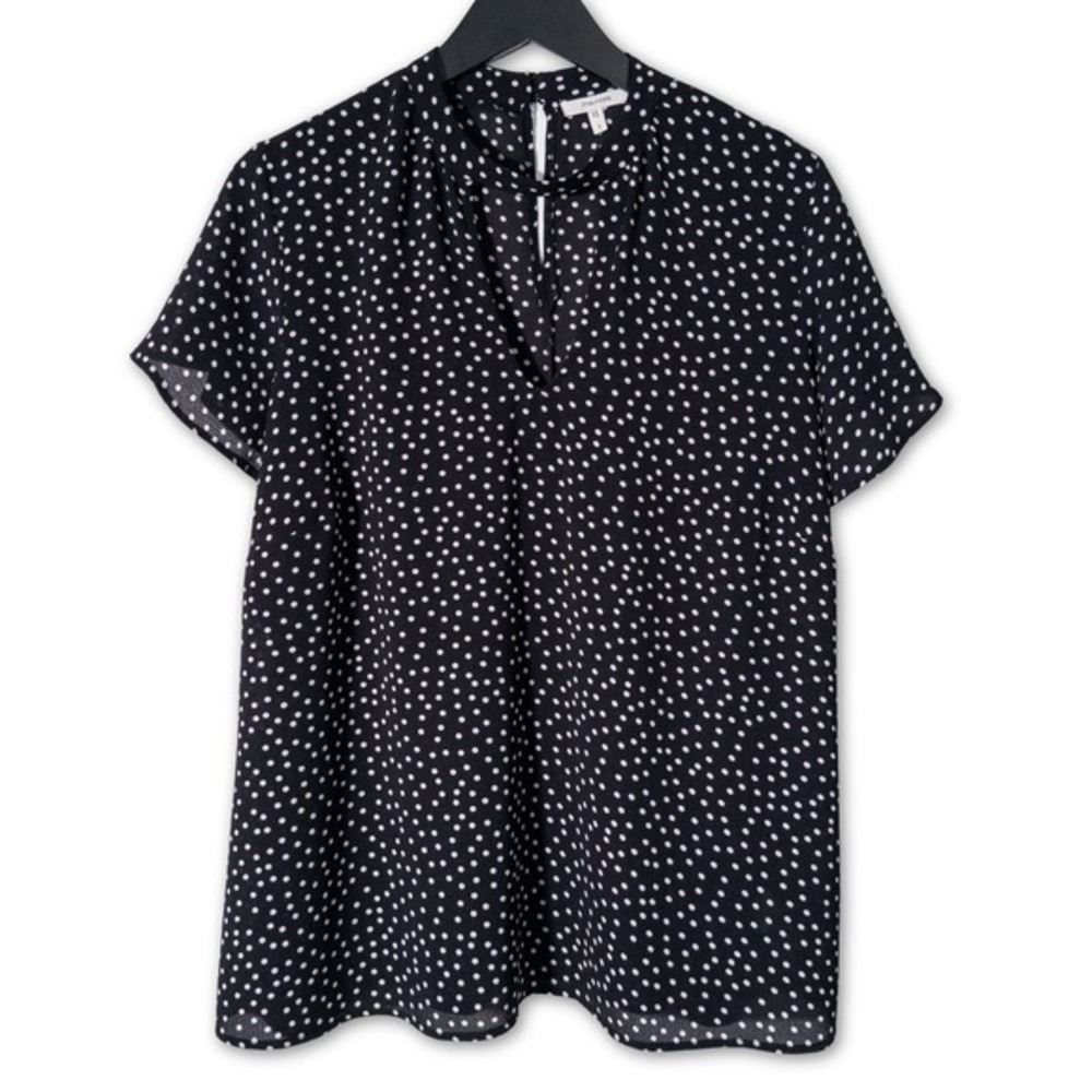 Maurices Short Sleeve Blouse Womens 1X‎ Black